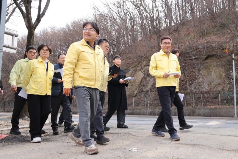 고천급경사지 붕괴위험지역 정비사업 현장점검